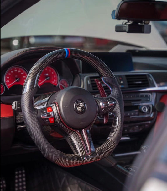 BMW F Chassis Full Carbon Fiber Steering Wheel